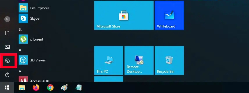 تنظیمات ویندوز 10
