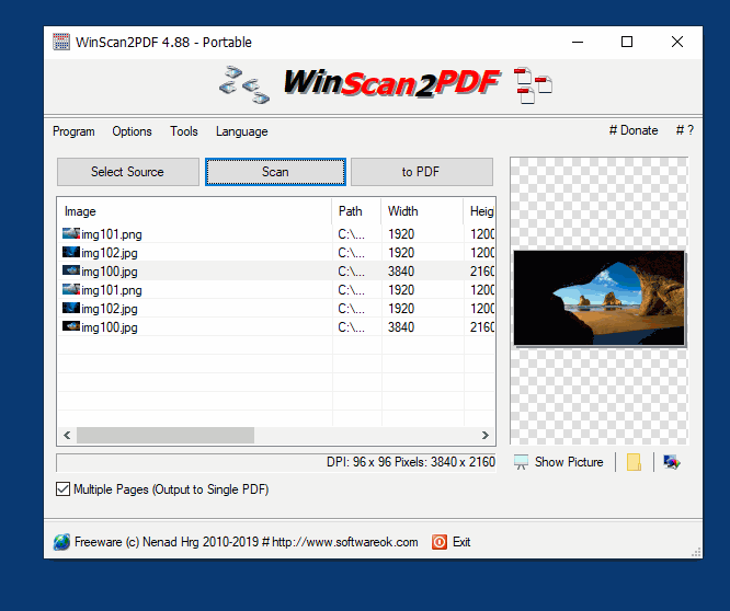 تبدیل پی دی اف به ورد با WinScan2PDF